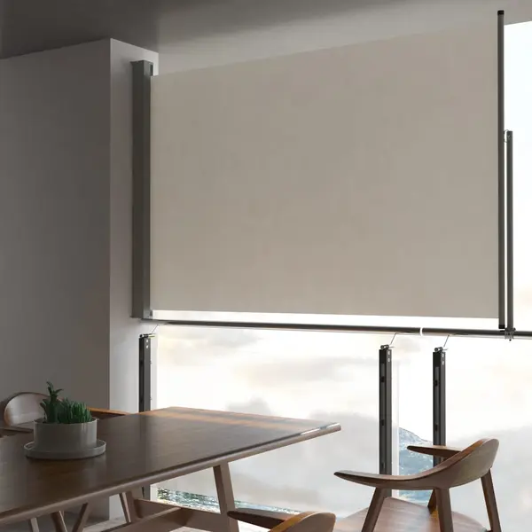 Gossi copertina laterala retractabila de terasa, crem, 160x300 cm