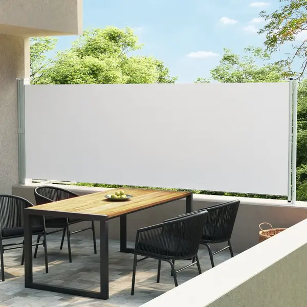 Gossi copertina laterala retractabila de terasa, crem, 600 x 160 cm