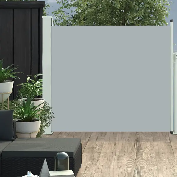 Gossi copertina laterala retractabila de terasa, gri, 100 x 300 cm
