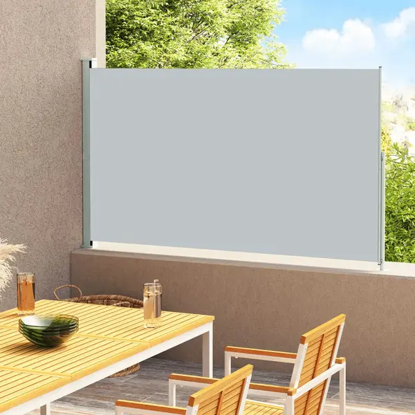 Gossi copertina laterala retractabila de terasa, gri, 200x300 cm