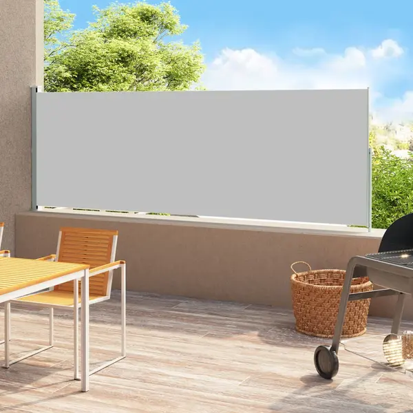Gossi copertina laterala retractabila de terasa, gri, 220x500 cm