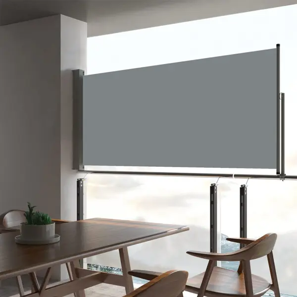 Gossi copertina laterala retractabila de terasa, gri, 60 x 300 cm