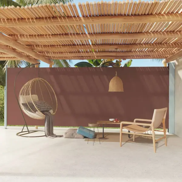 Gossi copertina laterala retractabila de terasa, maro, 200x600 cm