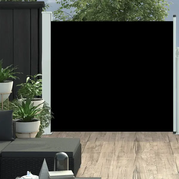 Gossi copertina laterala retractabila de terasa, negru, 170 x 300 cm