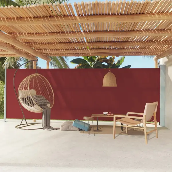 Gossi copertina laterala retractabila de terasa, rosu, 180x600 cm