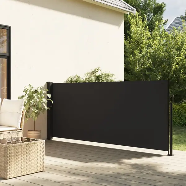 Gossi copertina laterala retractabila, negru, 140x300 cm