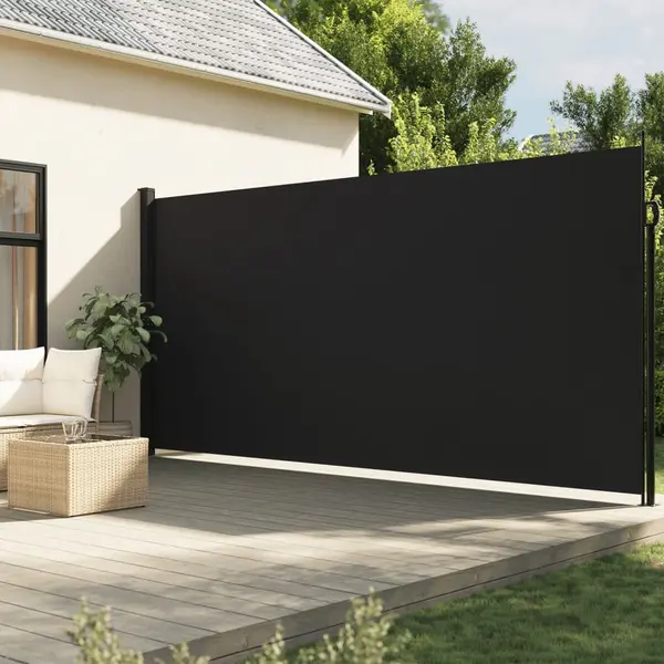 Gossi copertina laterala retractabila, negru, 200x300 cm