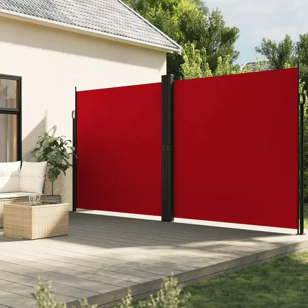 Gossi copertina laterala retractabila, rosu, 220x1200 cm