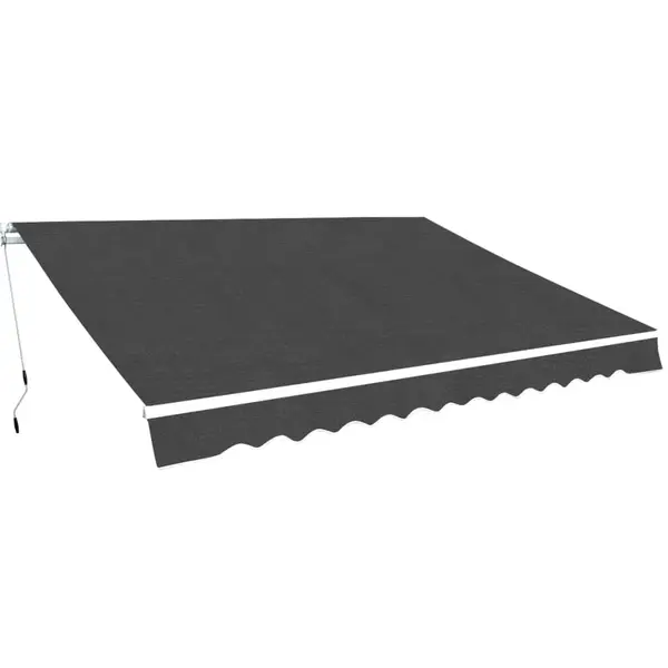 Gossi copertina pliabila cu actionare manuala, 400 cm, antracit
