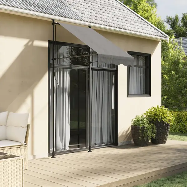 Gossi copertina retractabila, antracit, 100x150 cm, textil si otel
