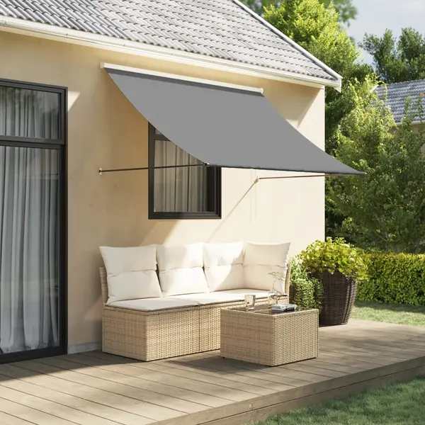 Gossi copertina retractabila, antracit, 250x150 cm, tesatura si otel