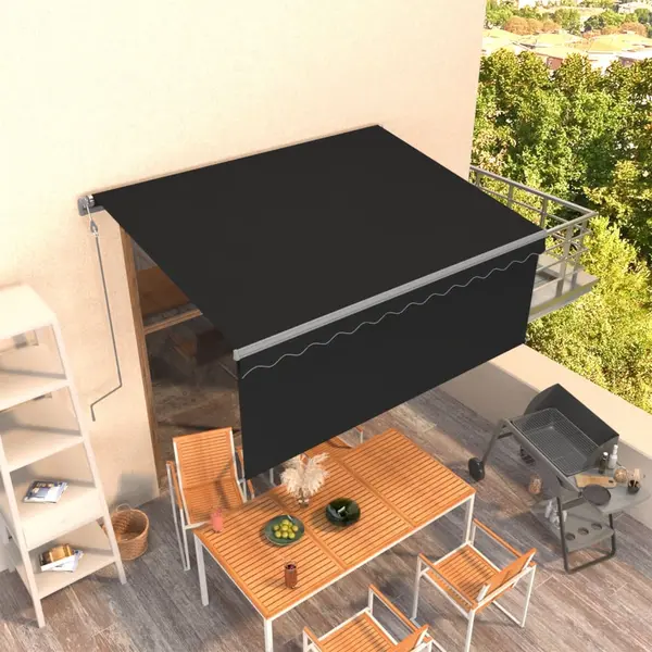 Gossi copertina retractabila automat cu stor, antracit, 3x2,5 m