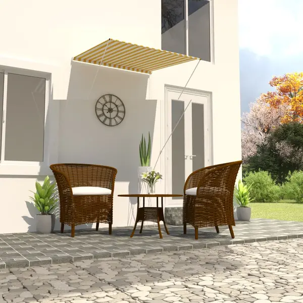 Gossi copertina retractabila, galben si alb, 100 x 150 cm