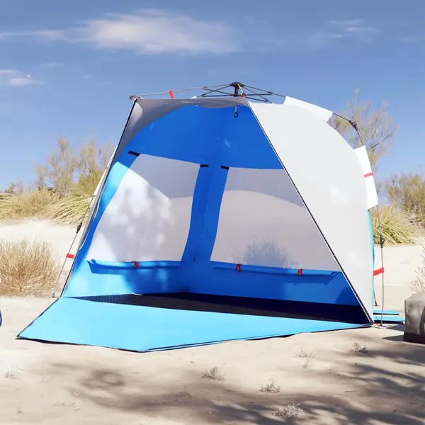 Gossi cort camping 3 persoane albastru azur impermeabil setare rapida