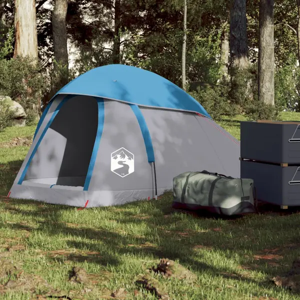 Gossi cort de camping cupola pentru 1 persoana, albastru, impermeabil