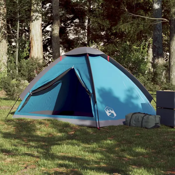 Gossi cort de camping cupola pentru 2 persoane, albastru, impermeabil