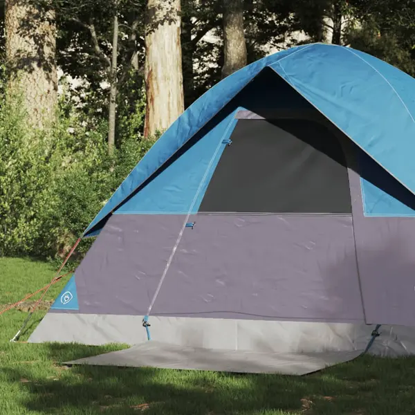Gossi cort de camping cupola pentru 2 persoane, albastru, impermeabil