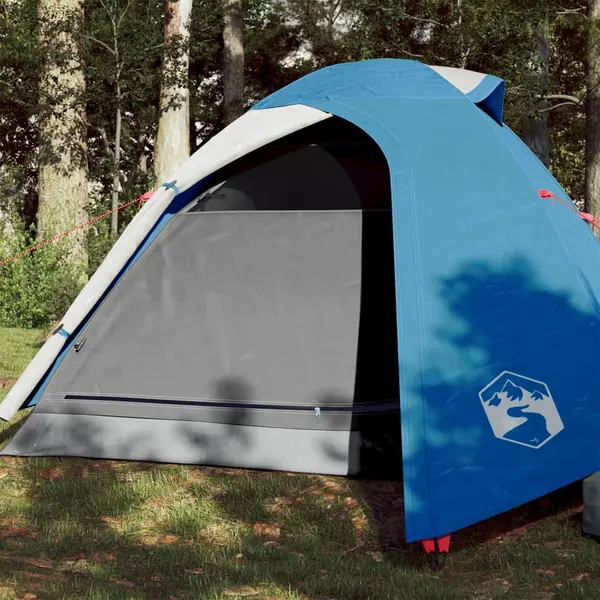 Gossi cort de camping cupola pentru 3 persoane, albastru, impermeabil