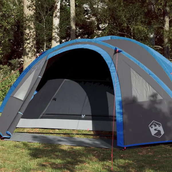 Gossi cort de camping cupola pentru 4 persoane, albastru, impermeabil