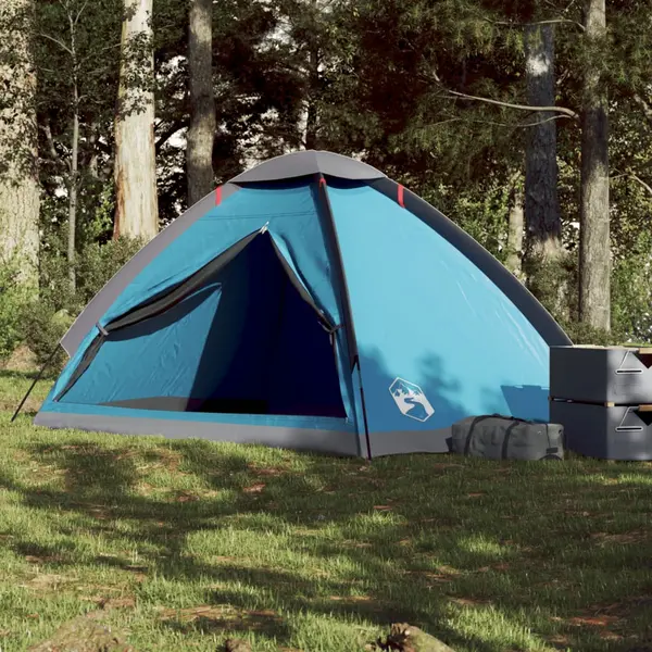 Gossi cort de camping cupola pentru 4 persoane, albastru, impermeabil