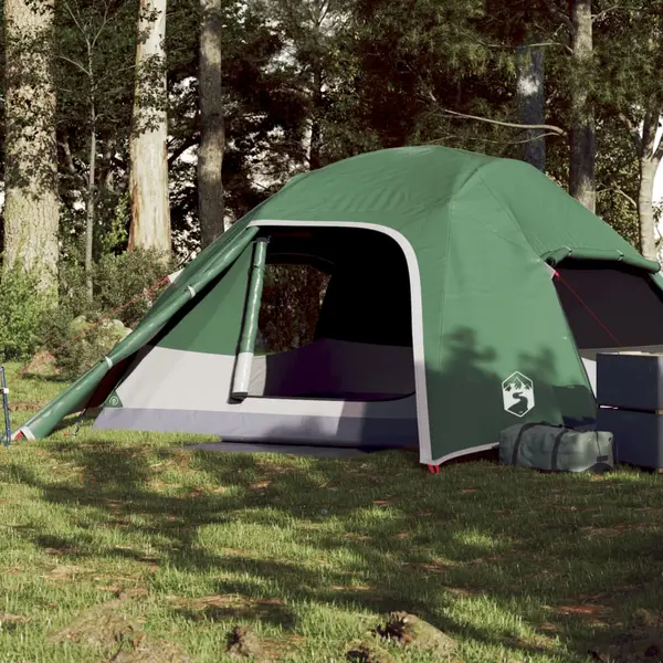 Gossi cort de camping cupola pentru 4 persoane, verde, impermeabil