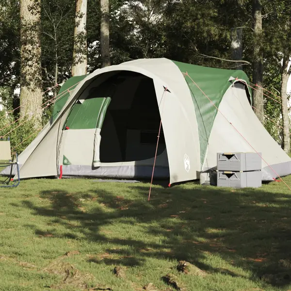 Gossi cort de camping cupola pentru 6 persoane, verde, impermeabil