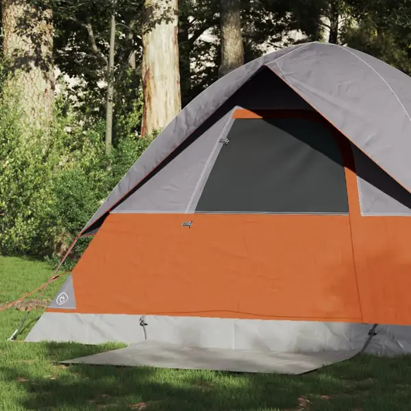Gossi cort de camping pentru 2 persoane, portocaliu, impermeabil