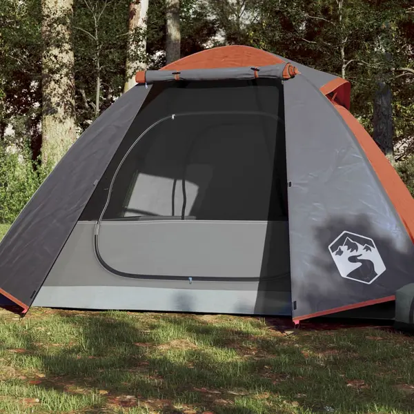 Gossi cort de camping pentru 2 persoane, portocaliu, impermeabil