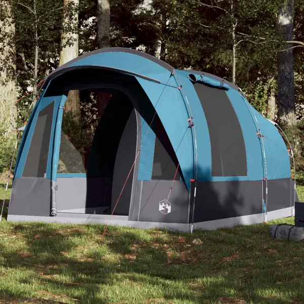 Gossi cort de camping pentru 3 persoane, albastru, impermeabil