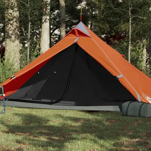 Gossi cort de camping tipi pentru 1 persoana, portocaliu, impermeabil