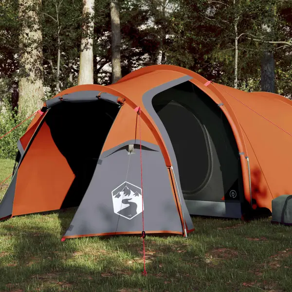 Gossi cort de camping tunel 2 persoane, portocaliu, impermeabil
