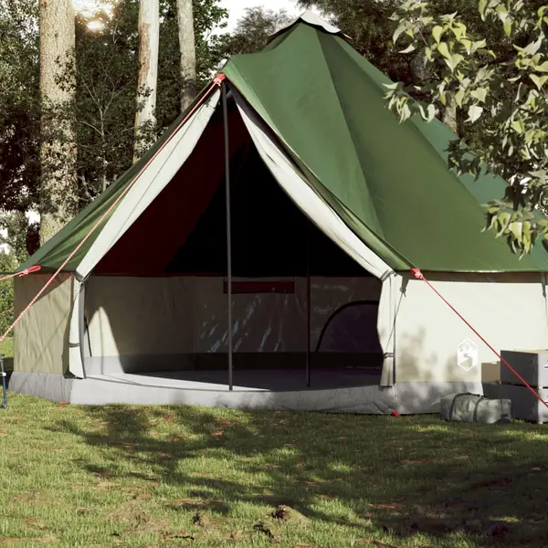 Gossi cort de familie tipi pentru 10 persoane, verde, impermeabil