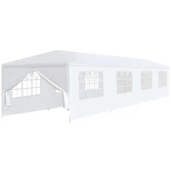 Gossi cort de gradina, alb, 3 x 12 m