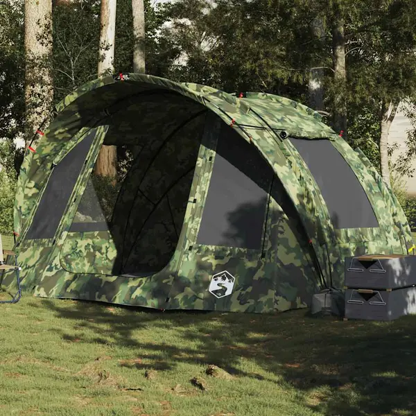 Gossi cort de pescuit pentru 2 persoane, camuflaj, impermeabil
