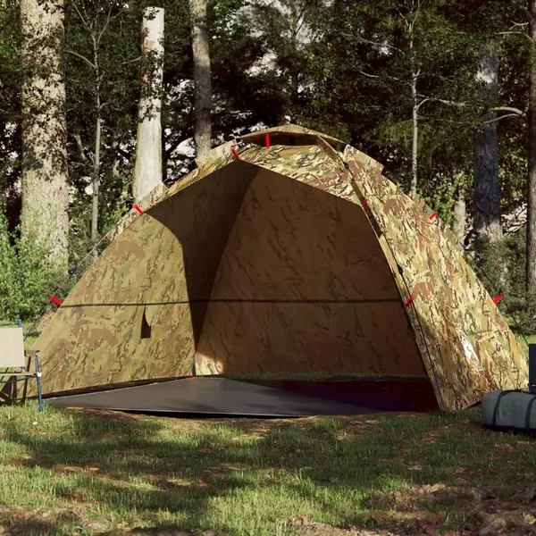 Gossi cort de pescuit pentru 4 persoane, camuflaj, setare rapida