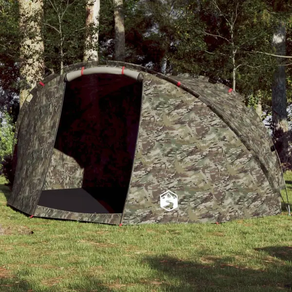 Gossi cort de pescuit pentru 5 persoane, camuflaj, impermeabil