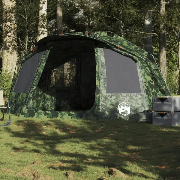 Gossi cort de pescuit pentru 5 persoane, camuflaj, impermeabil