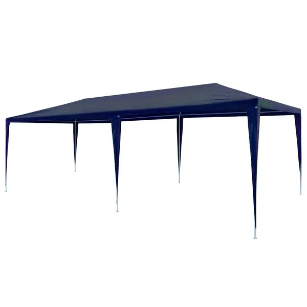 Gossi cort de petrecere, albastru, 3 x 6 m, pe