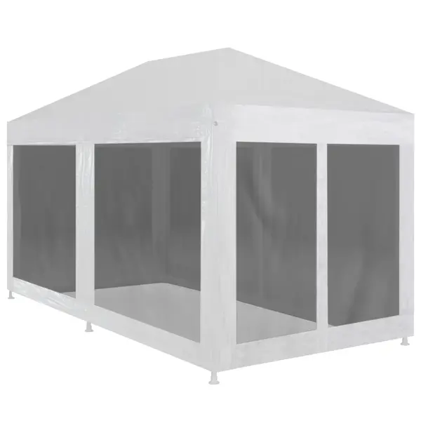 Gossi cort de petrecere cu 6 pereti din plasa, 6 x 3 m
