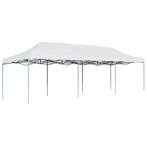 Gossi cort de petrecere pliabil, alb, 3 x 9 m