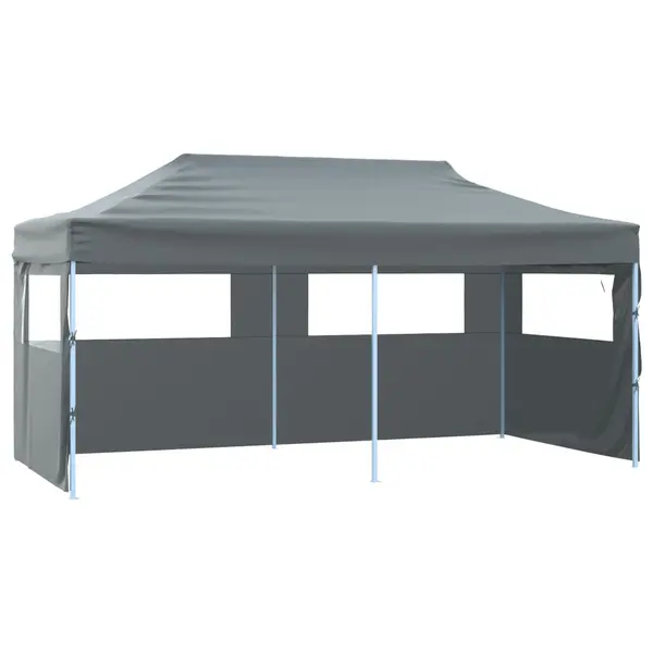 Gossi cort de petrecere pliabil cu 4 pereti, antracit, 3 x 6 m, otel