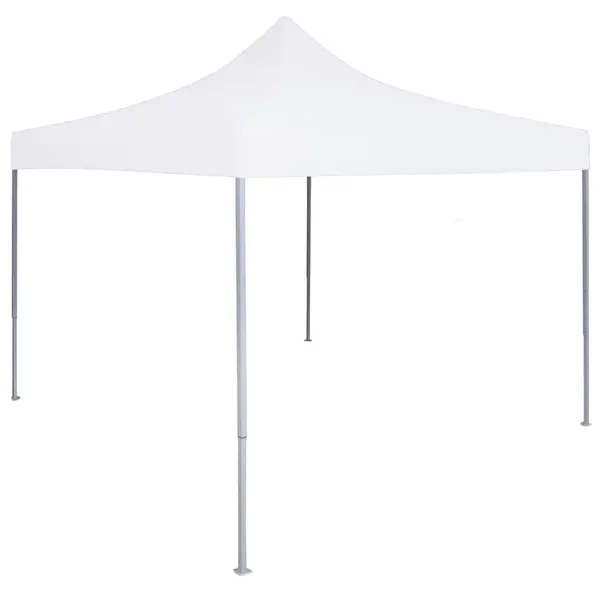 Gossi cort de petrecere pliabil profesional, alb, 2 x 2 m, otel