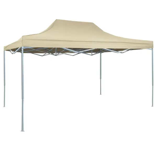 Gossi cort de petrecere pliabil profesional, crem, 3 x 4 m, otel