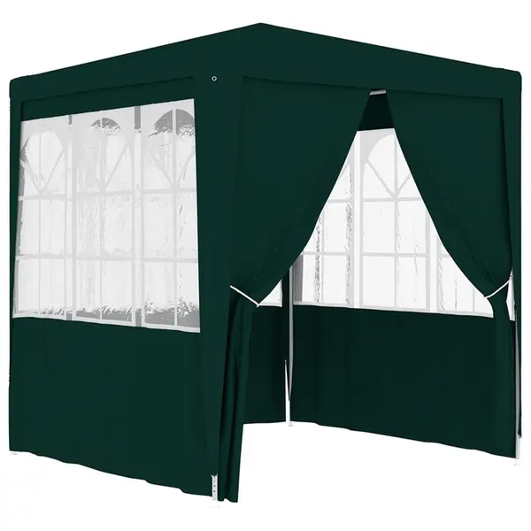 Gossi cort de petrecere profesional cu pereti verde 2,5x 2,5m 90 g/m2
