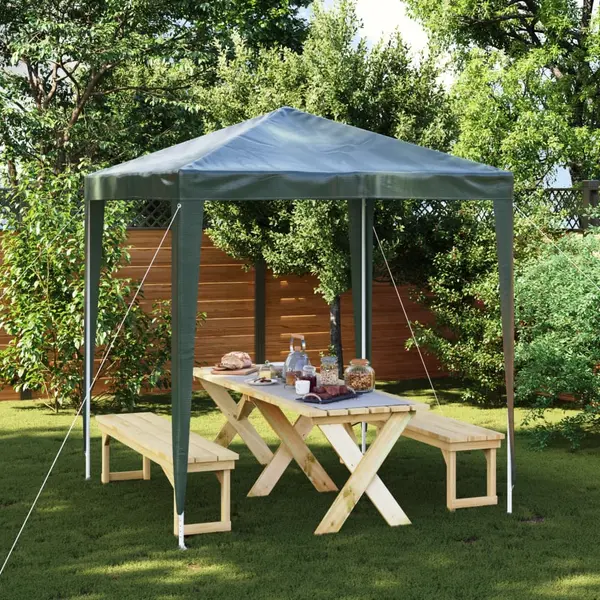 Gossi cort de petrecere profesional, verde, 2 x 2 m