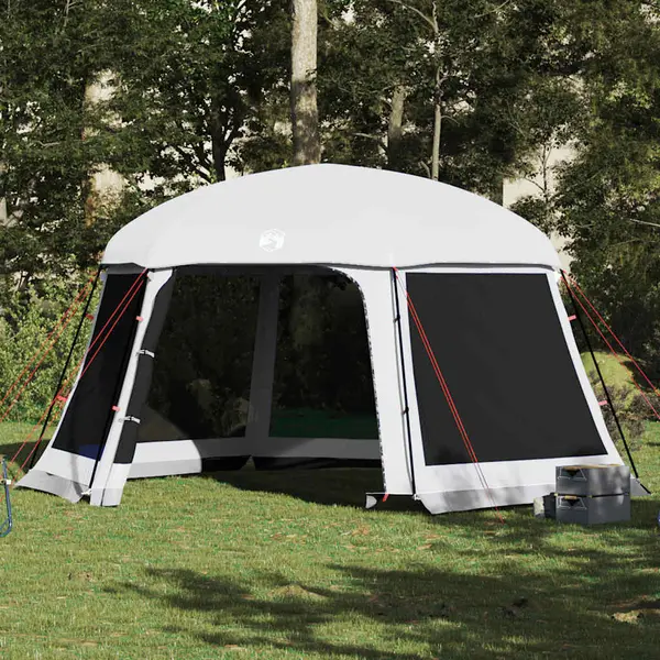 Gossi cort de piscina cu pereti detasabili, gri 512x458 cm