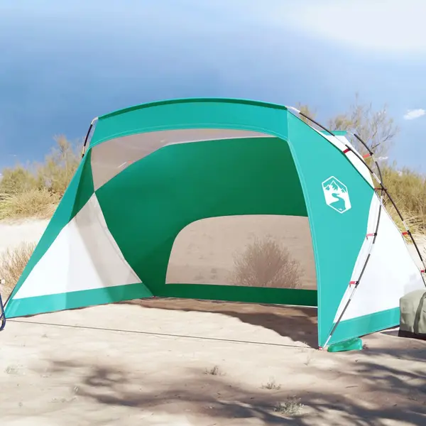 Gossi cort de plaja, verde marin, 274x178x170/148 cm, poliester 185t