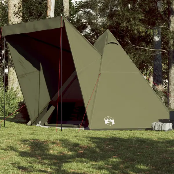 Gossi cort familie tipi pentru 6 persoane verde masliniu impermeabil