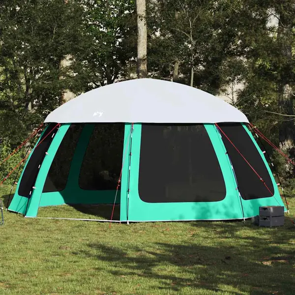 Gossi cort piscina cu pereti detasabili cu acoperis&plasa verde mare