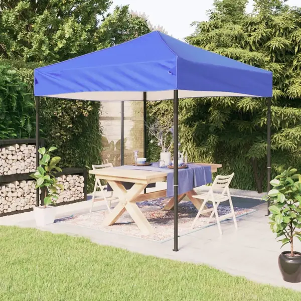 Gossi cort pliabil pentru petrecere, albastru, 3x3 m